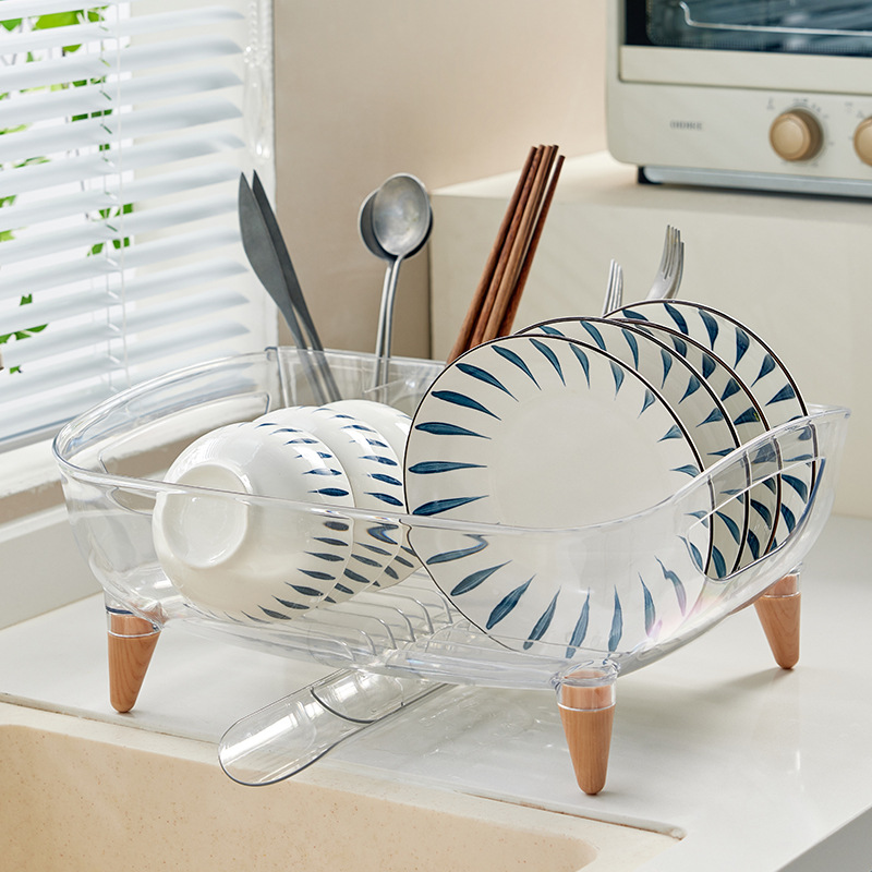 Kitchen bowl and chopsticks storage box, knife and spoon holder, bowl and plate storage rack, drain rack, diningware drain storage box, fruit storage tray