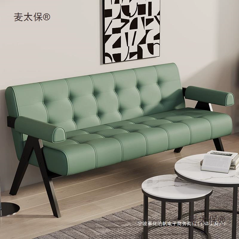 Скандинавское односпальное кресло, простой кожаный художественный стул из цельного дерева для отдыха, гостиная, балкон, спальня, стул со спинкой, домашний Metabo