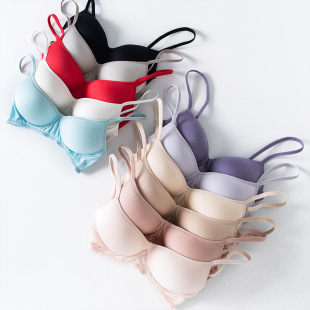 Girls' Beautiful Back Bra Summer Ultra-Thin Intimates Women's Ice Silk Cool Breathable Sexy Fixed Cup Silk Bra for Women