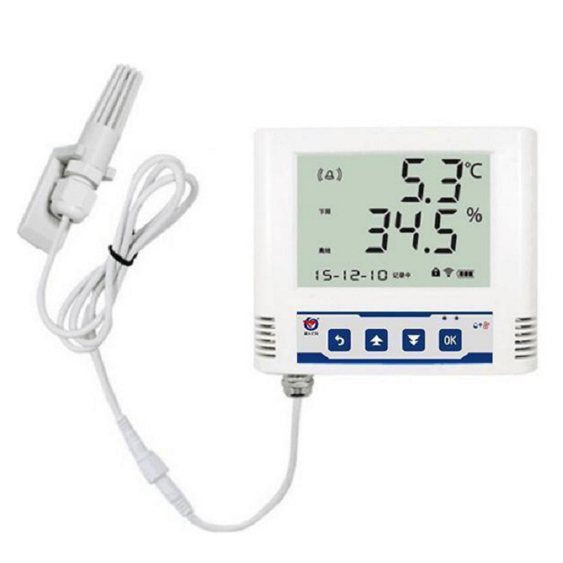 WIFI temperature and humidity recorder wireless remote monitoring multi-channel alarm industrial sensor cold storage room thermometer
