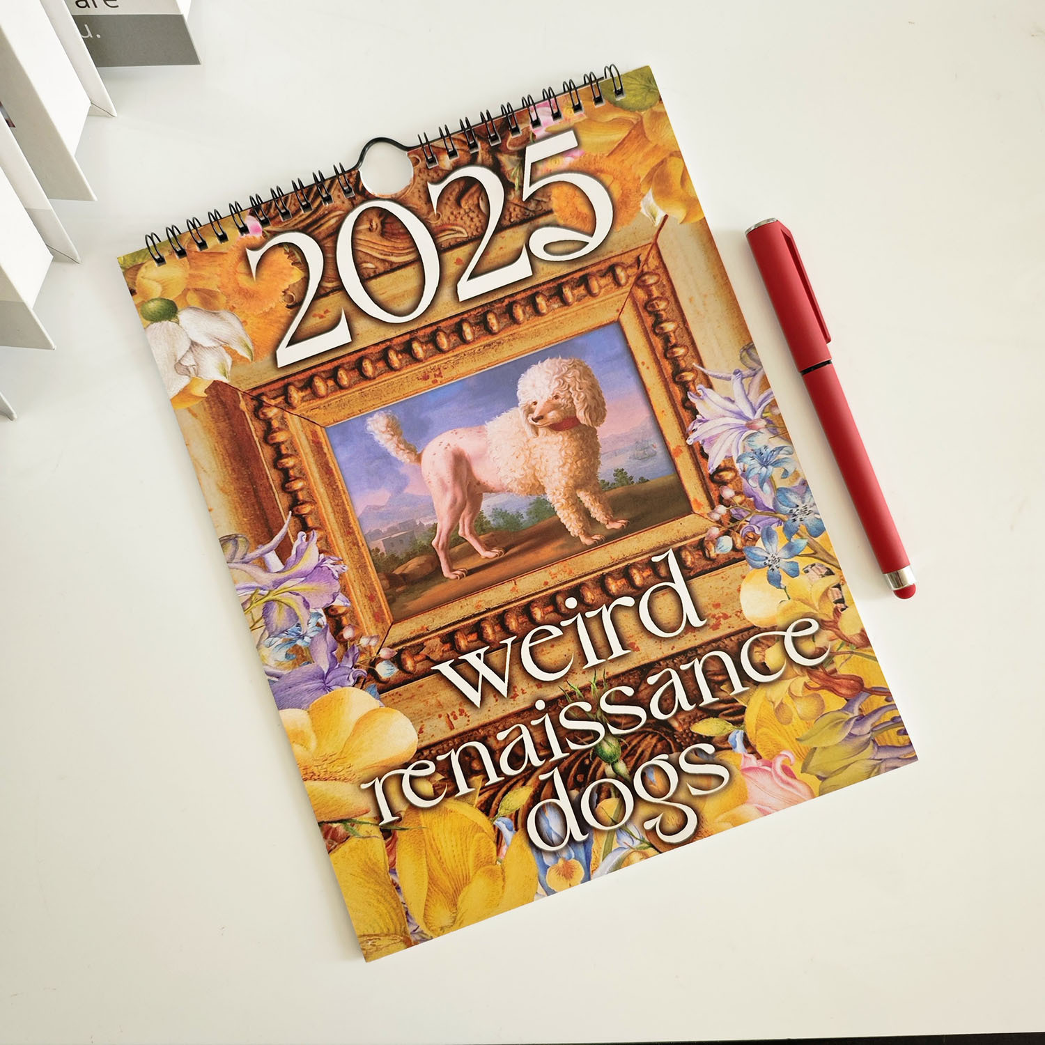 레트로 개 달력