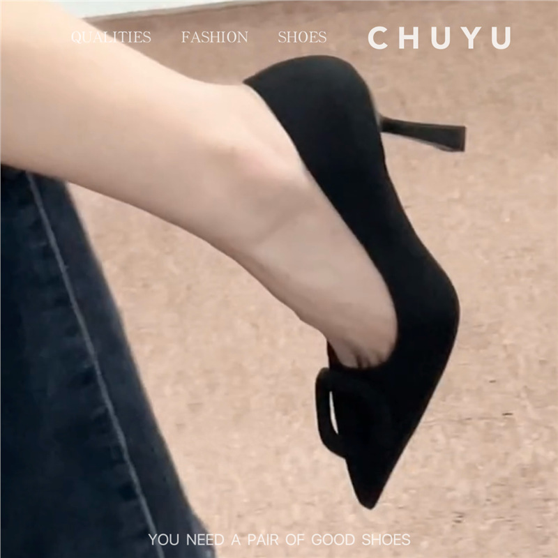 Black【7CM】comfortable and not tiring for feet