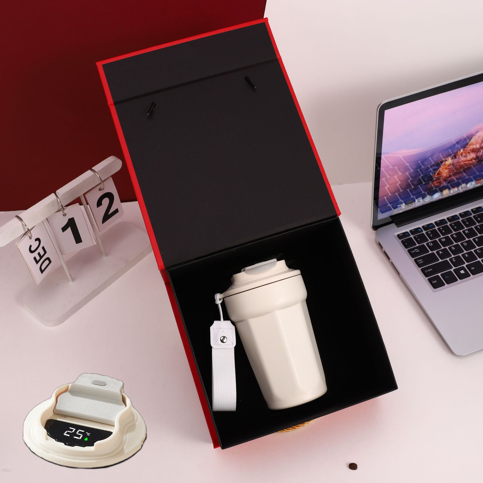 Taza de café de ocho ángulos, taza de agua de regalo, taza portátil de alto valor, taza de acero inoxidable simple nueva