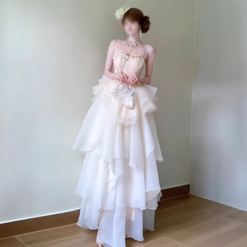 High-End Party Dress 2026 New Style Birthday and Coming-Of-Age Ceremony Dress for Women, Elegant and Fairy-Like, Suitable for Petite Sizes High-End Party Dress 2026 New Style Birthday and Coming-Of-Age Ceremony Dress for Women, Elegant and Fairy-Like, Suitable for Petite Sizes