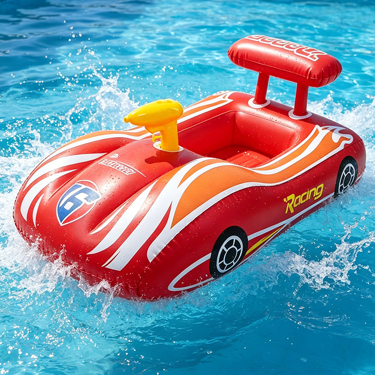Anillo de natación infláble para niños pequeños barcos de agua para bebés embarcaciones de agua engrosado PVC asiento de niños PVC ecológico image 37