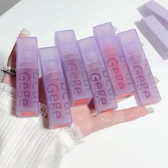 Long-lasting color mirror gloss velvet matte double-layer lip glaze matte matte white velvet lipstick easy to color long-lasting affordable mirror finish