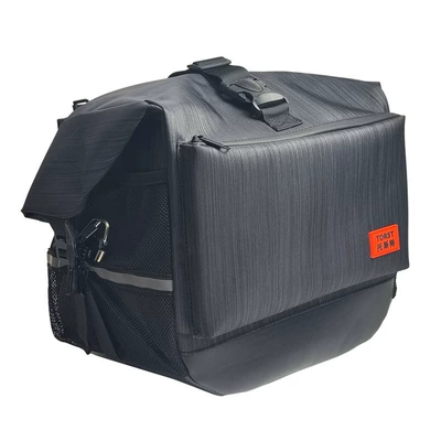 Motorcycle bumper – bag waterproof accessories - vertical-grain-oversized-canvas-single-bag-1-pair-mounting-bracket-1-pair