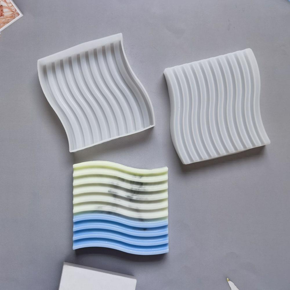 滴胶波浪杯垫方312厨房餐具店硅胶模具