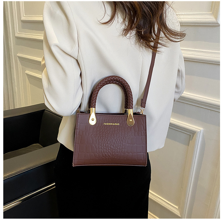 Solid Color, Stone Pattern Pattern All Seasons Season Women's Small All Seasons Pu Leather Streetwear Square Bag