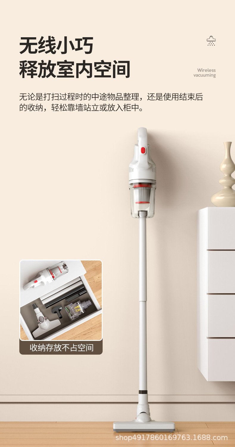 Car Vacuum Cleaner Wireless Household Handheld Vacuum Cleaner Portable Super Suction High Power Pet Hair Suction