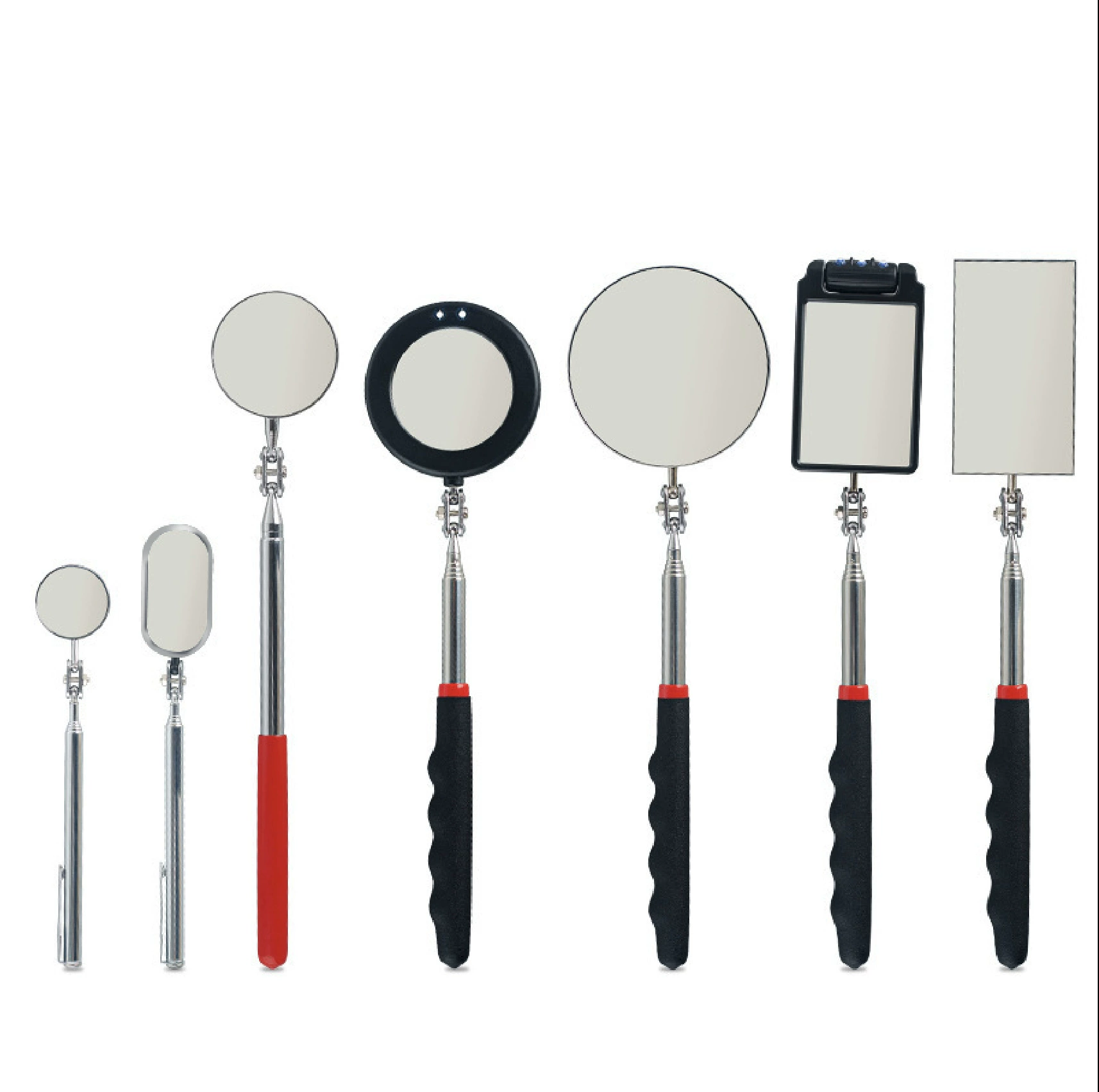 Инспекционное зеркало, выдвижное и регулируемое по направлению квадратное зеркало, круглое зеркало, овальное зеркало, инспекционное зеркало, зеркало для осмотра днища автомобиля