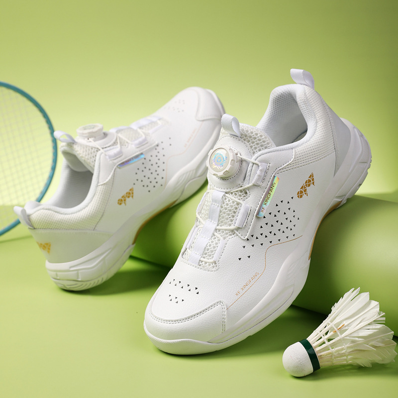Nuevos zapatos transfronterizos de bádminton transpirables zapatos deportivos de entrenamiento profesional para hombres y mujeres zapatos de tenis de mesa