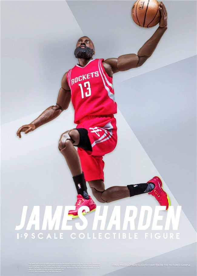 Набор NBA баскетбол 1/9: Джордан, Степен Карри, Джеймс Харден, Коби, мозаичный комплект, сборная модель