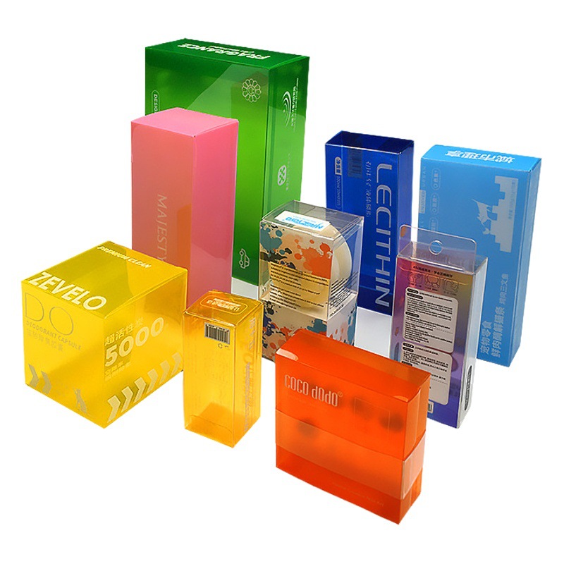 Caja de embalaje de PVC caja de café de plástico transparente de impresión PET caja de plástico probióticos PP caja de pvc esmerilado caja de la ampolla