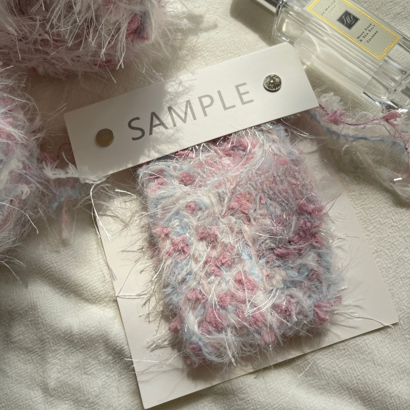 批发新品花时尚下 | diy手编特色手混线毛线团可编织发卡衣服