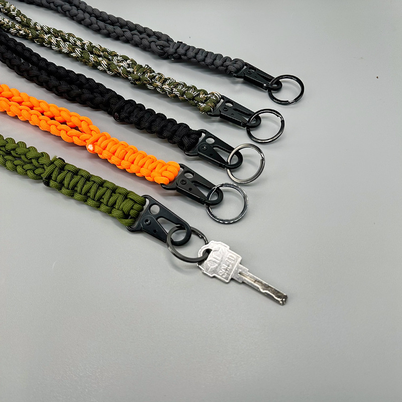 Outdoor Heavy-Duty Neck Strap Camera Strap Paracord Neck Lanyard Keychain Men's and Women's Wallet Anti-Lost Strap Portable Versatile