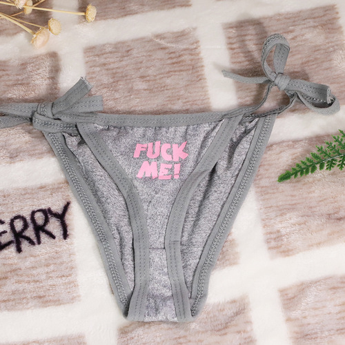 Jiuai sexy toy underwear, lace open panties, no need to take off, transparent mini thong, can be inserted into temptation