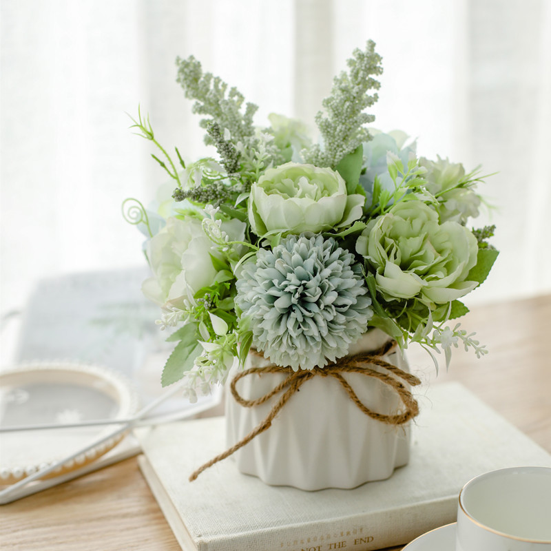 Flores, plantas, flores, flores en maceta, decoración interior, escritorio de sala de estar, flores falsas, flores secas, ramo de flores image 13