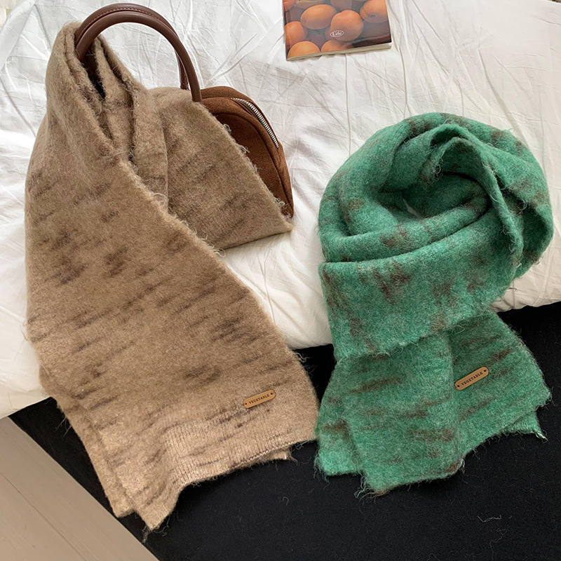 2025 bufandas coreanas nuevas bufandas calientes y suaves bufandas de dama bufandas de lana de punto bufandas al por mayor