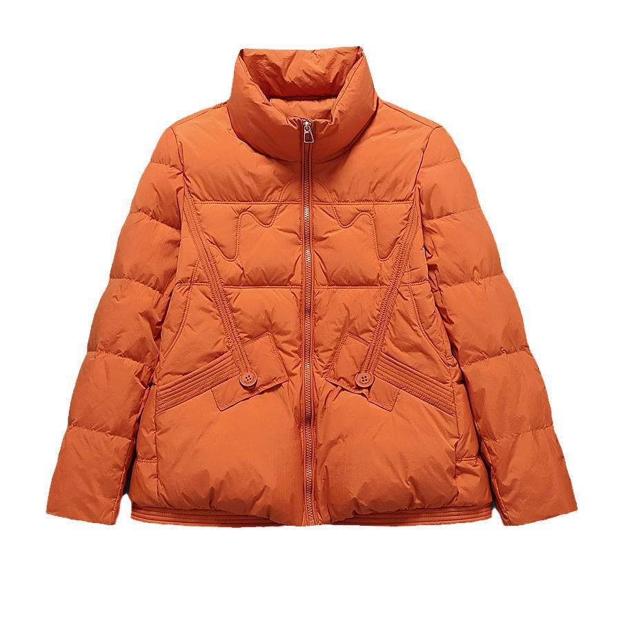 24 Dongpuyuan cuello ligero chaqueta de plumón para mujeres corto 2024 nuevo estilo coreano chaqueta de plumón blanco image 6