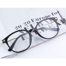 复古tr90金属混合眼镜框时尚透明渐变色眼镜架配近视眼镜明星款潮