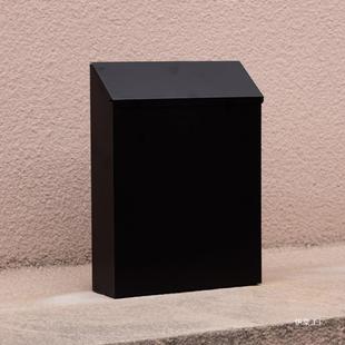 Outdoor Locked Mailbox YlYl American Vintage Home Decoration Creative Mailbox Hanging Metal Solid Color Wall-Mounted Iron