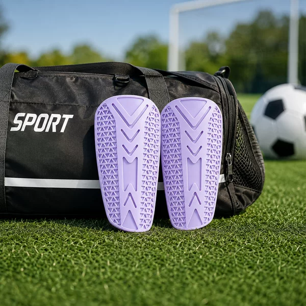 Children's Football Socks and Shin Guards for Boys and Girls, Long Tube, Non-Slip Training Shin Guards for Primary School Students and Youth