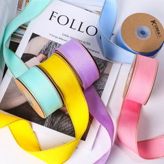 Two-sided ribbed jump wire DIY bow hair accessories pet band supplies decoration clothing gifts packaging