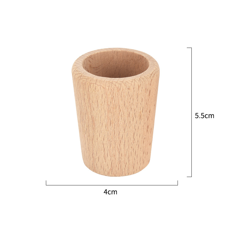 1-6 años de edad sin pintar de madera Casa de juego cocina juguetes de cocina tetera taza de té copa de vino juguetes Waldorf