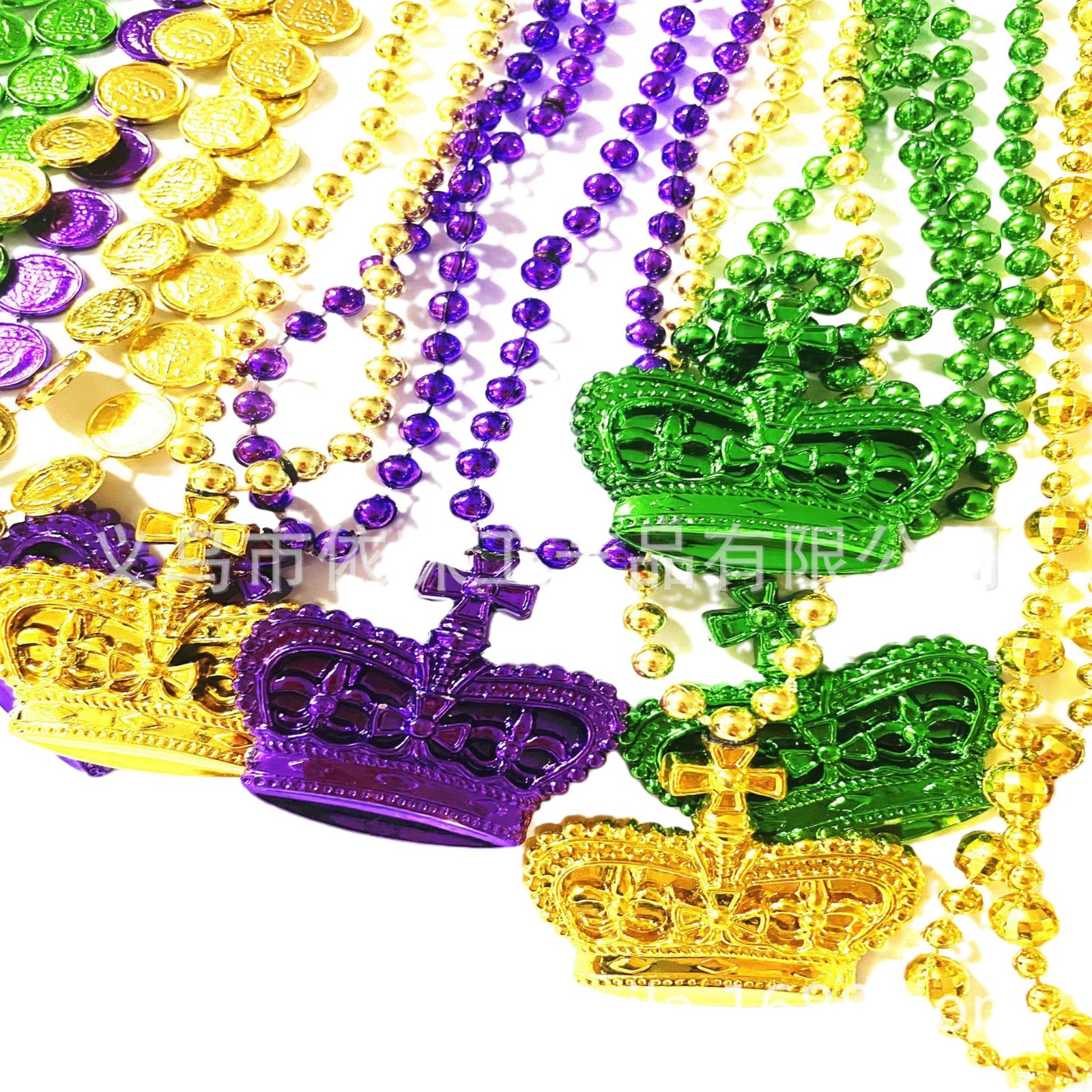 Collar de carnaval transfronterizo Festival de Nueva Orleans Decoración Cadena de cuentas Fiesta Fiesta Collar de cuentas de plástico Fiesta