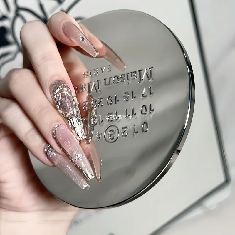 Peach Oolong Manicure Super Pink Princess Flash Wearable Manicure Sequin Removable Nails Wearable Nails 300 Peach Oolong Manicure Super Pink Princess Flash Wearable Manicure Sequin Removable Nails Wearable Nails 300