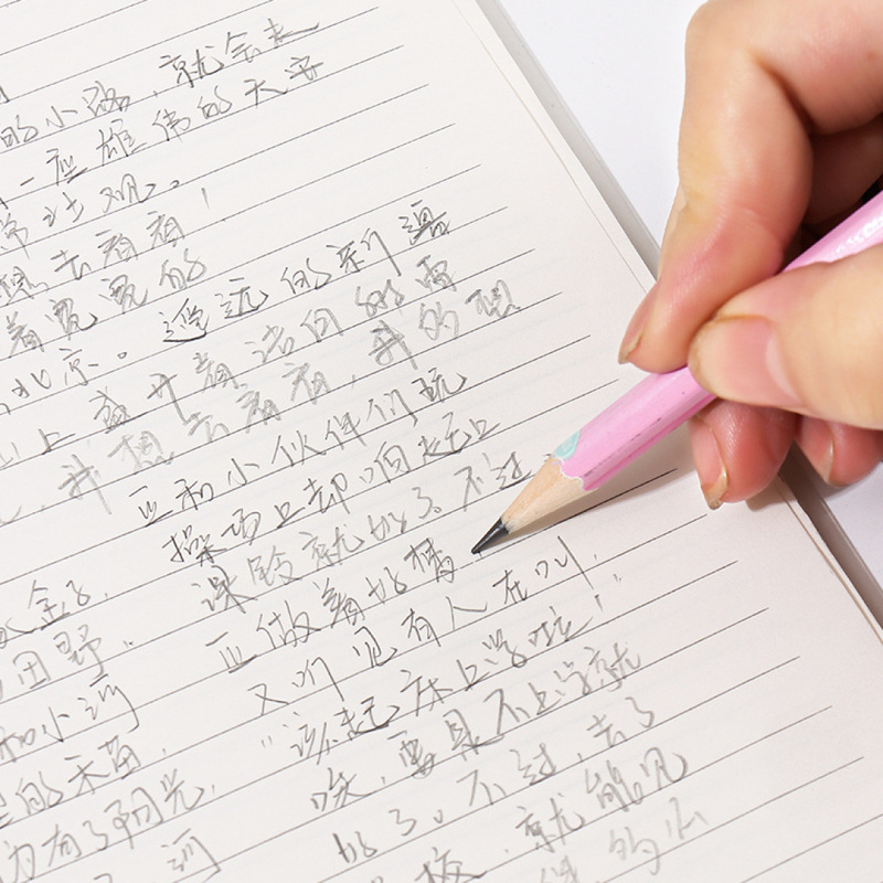小鱼儿儿童卡通铅笔带橡皮擦头圆杆六角2B小学生大头写字儿童塑料|undefined