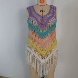 沙滩裙;沙滩防晒服;其它巾类