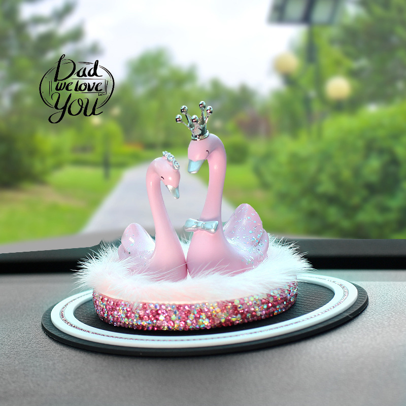 Nuevos adornos de automóvil cisne, adornos de automóvil creativos, adornos de consola central, adornos de aroma, artículos de automóvil para mujeres
