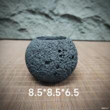火山石多肉小绿植黑色高颜值花盆水泥其他落地式家庭园艺
