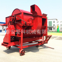 山西太原家用电动打谷机连杆喂入谷穗脱粒机黍子脱粒机四清分离