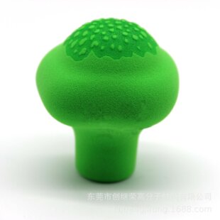 New Broccoli Beauty Egg, Wet and Dry Non-Latex Makeup Tool That Becomes Larger When Exposed to Water