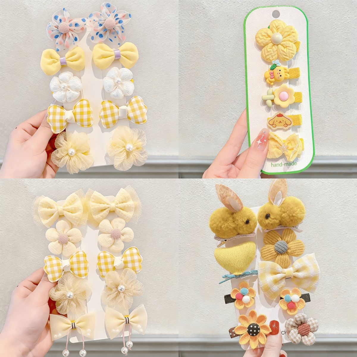 Baby All-inclusive Cloth Hairpin For Girls With Damaged Hair, Cute And...