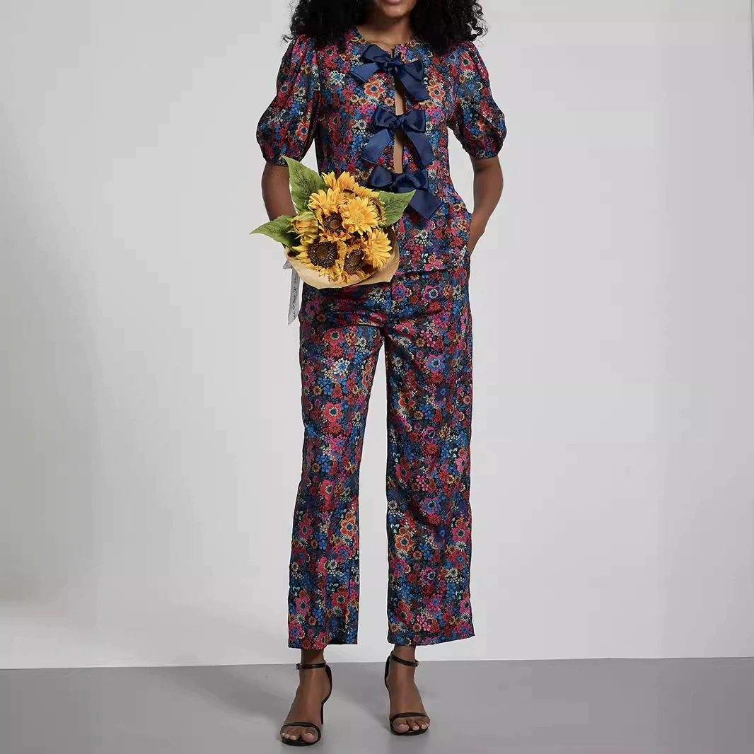 Трансграничная женская оптовая европейская и американская идиллический модный набор