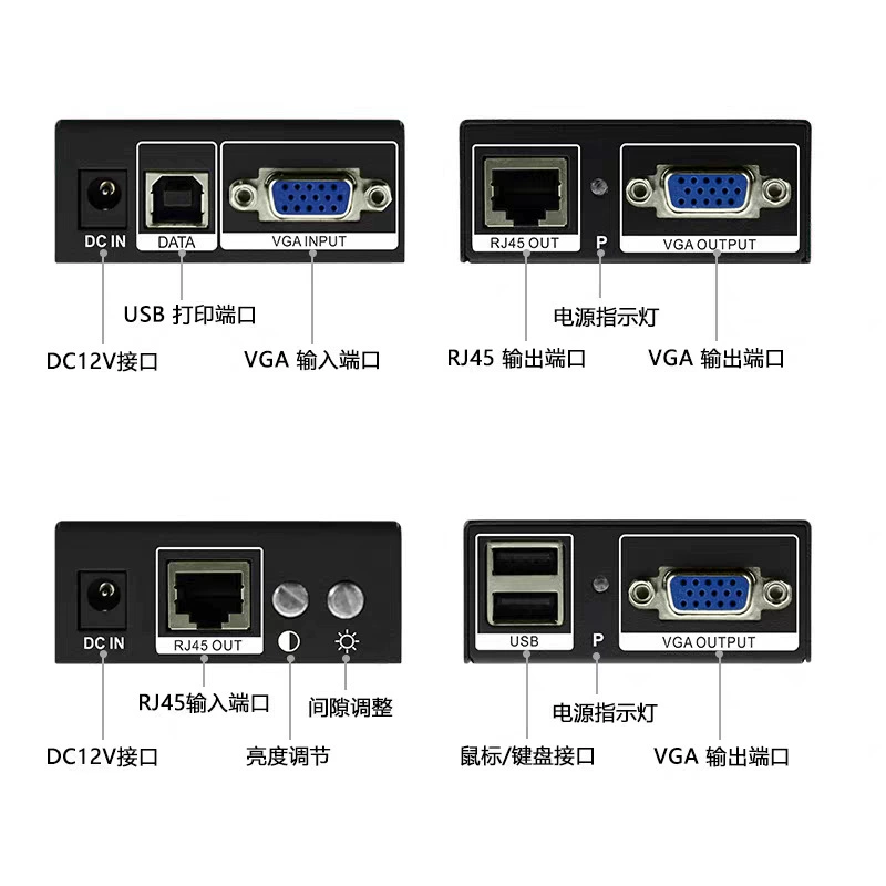 Усилитель сигнала VGAKVM HDMI RJ45, синхронизация сети и аудио с USB-клавиатурой и мышью, до 200 м, HDMI мультиразъём