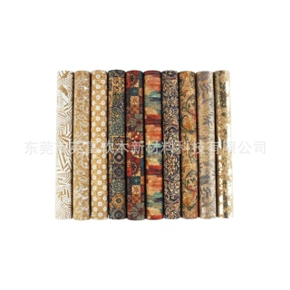 A4 Porturgal printed cork  leather fabric  印花软木布色卡
