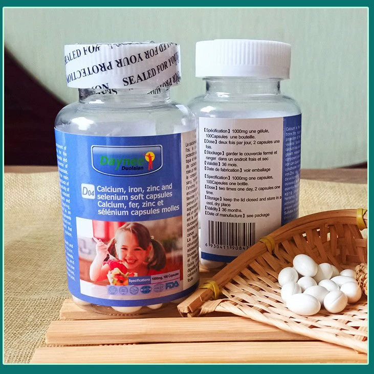 Calcium iron zinc and selenium softgel capsules Custom Label