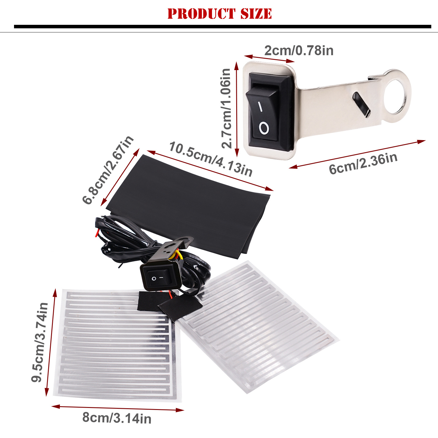 Winter Motorcycle Handlebar Heated Grip Covers 12V Electric Heated Grips Winter Hand Warmer DIY Heating Pad Heating Plate