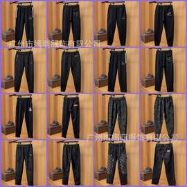 正确版高品质驴家2025秋冬新款百搭运动经典LOGO休闲裤潮流百搭男