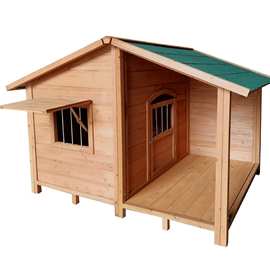 户外实木狗屋大中小型狗窝防腐宠物屋猫屋木质狗屋室外宠物屋
