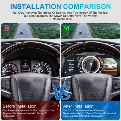 Display with Multiple Ui Options | automobile instrument