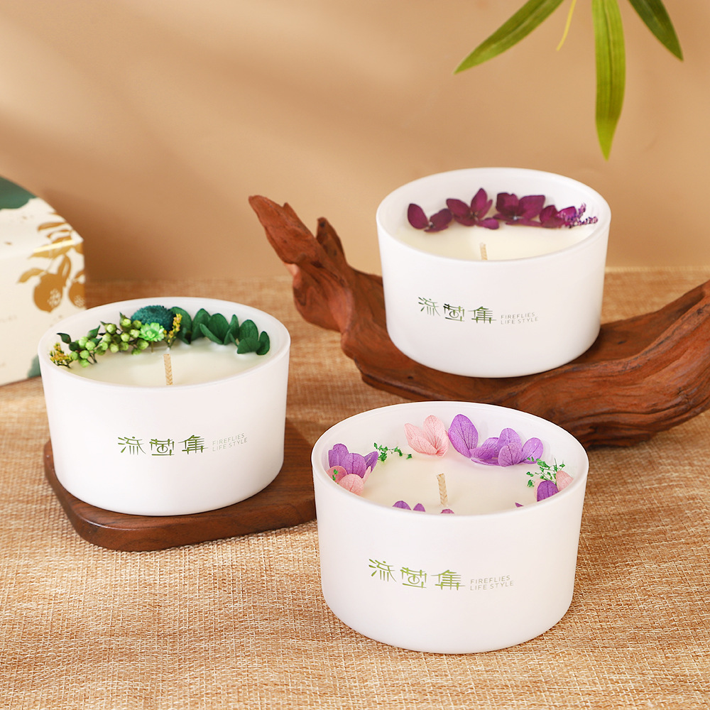 Candela de incienso simple en el hogar vela de incienso creativa vela de mano regalo de copa cilíndrica decoración de vela de incienso