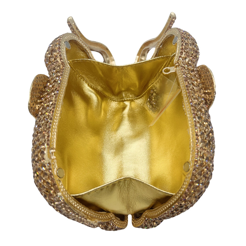 Elephant clutch hueco diamantes bolsas de banquete celebridades bolsas de diamantes bolsas de plata