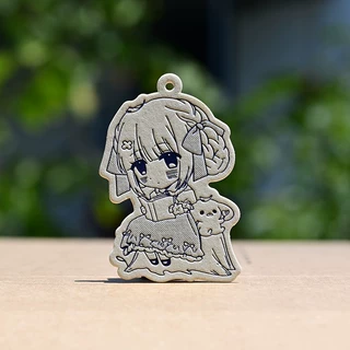 Custom Die Cut Paper Pin Badge Textured Surface Printed Anim