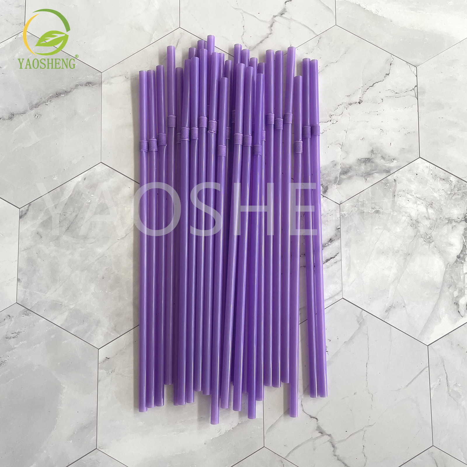 Transfronterizo de grado alimenticio desechable multicolor codo color serie jugo leche té plástico paja Plasticstraw